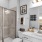 Bathroom's with ample counterspace and glass showers inside homes at Legacy on Rockhill