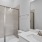 Glass shower inside home bathrooms at Legacy on Rockhill
